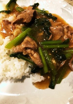 小松菜と豚肉のあんかけ-レシピのメイン写真