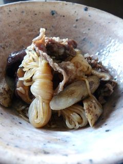 結びしらたきとごぼうの煮物-レシピのメイン写真