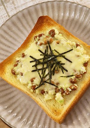 癖になる★キャベ納豆食パン-レシピのメイン写真