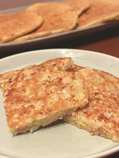 米粉でもっちり!納豆チーズのお好み焼き-レシピのメイン写真