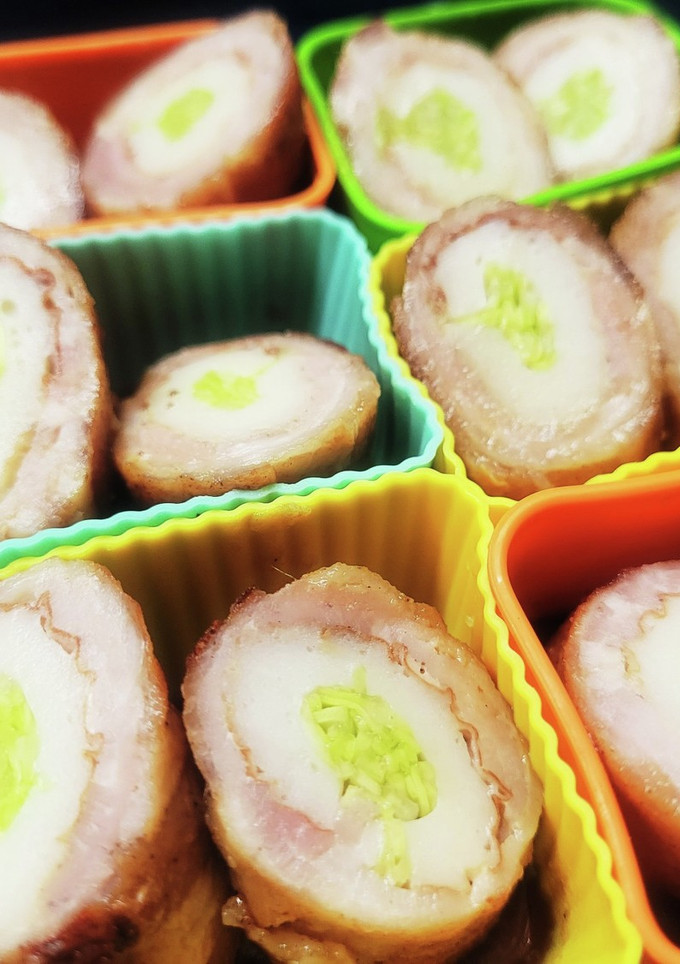 ちくわの肉巻き生姜焼き(弁当用)-レシピのメイン写真