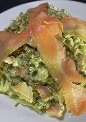 超濃厚！サーモンクリームパスタ！-レシピのメイン写真