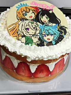 イチゴが見えてるショートケーキ-レシピのメイン写真