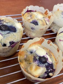 米粉のブルーベリーとクリチのマフィン-レシピのメイン写真