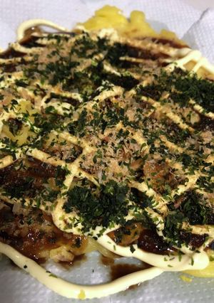 米粉の紅生姜入りお好み焼き-レシピのメイン写真