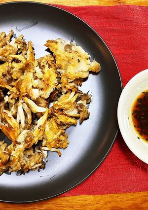 『#米粉活用』　米粉でカリカリしめじ-レシピのメイン写真