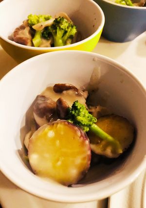 きのことさつま芋のミルク煮-レシピのメイン写真