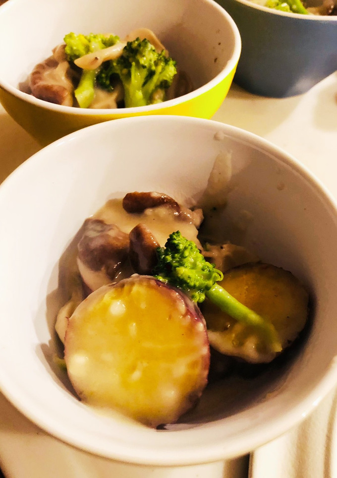 きのことさつま芋のミルク煮-レシピのメイン写真