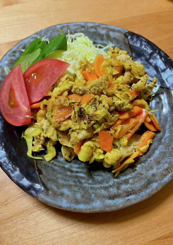 豚こまのカレー風味炒め-レシピのメイン写真