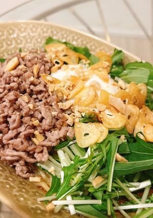 タイ風まぜそば・汁なし麺！バミーヘン-レシピのメイン写真