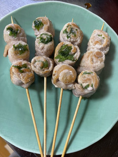 10分で簡単おつまみ!巻き巻き豚大葉串-レシピのメイン写真