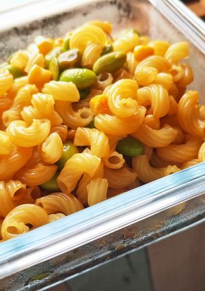 子供と作れる！簡単ペンネと枝豆コーン炒め-レシピのメイン写真
