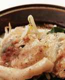 レンジで簡単！豚バラとモヤシの蒸ししゃぶ