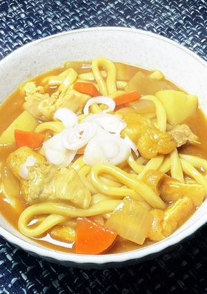 減塩カレーうどん塩分0うどん+減塩カレー-レシピのメイン写真