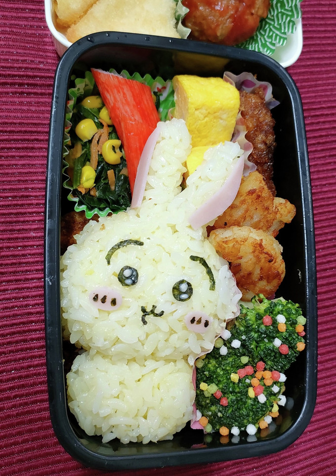 だるまうさぎ弁当☆ちいかわキャラ弁-レシピのメイン写真