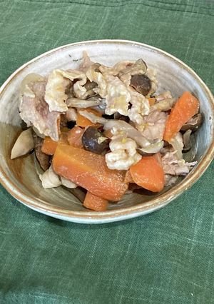 米粉でとろりん 人参と豚肉の中華風炒め-レシピのメイン写真