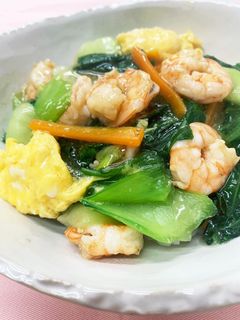 【食改協】海老と青梗菜のあんかけごはん-レシピのメイン写真