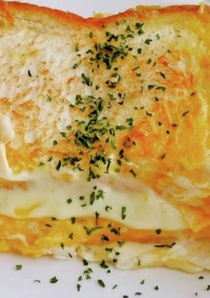 朝食♪ワンパントーストです♡-レシピのメイン写真