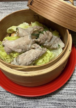 豚肉の大葉巻きせいろ蒸し-レシピのメイン写真