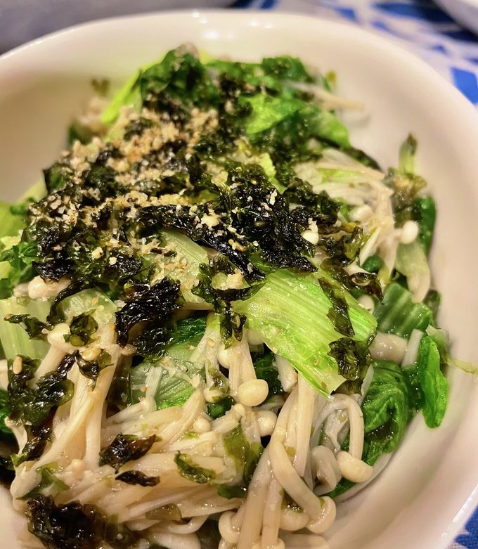簡単美味！しろ菜とエノキのナムル風お浸し-レシピのメイン写真