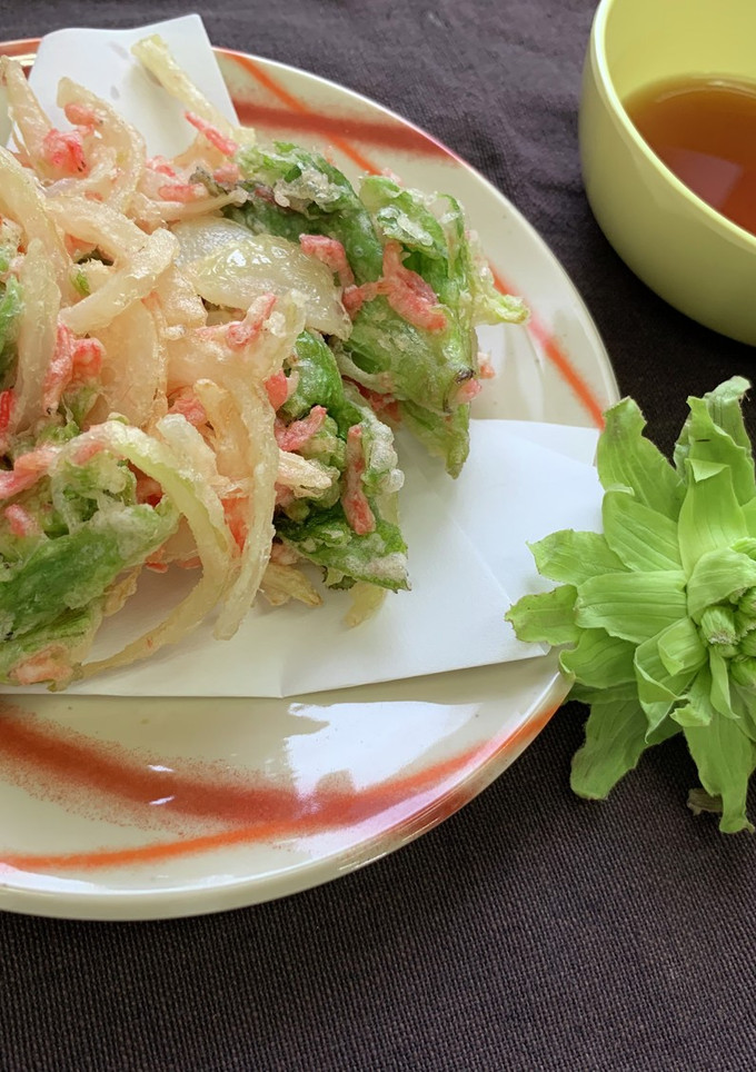 今が旬!ふきのとうと桜えびのかき揚げ-レシピのメイン写真