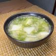 あおさとじゃがいもと玉葱の減塩味噌汁
