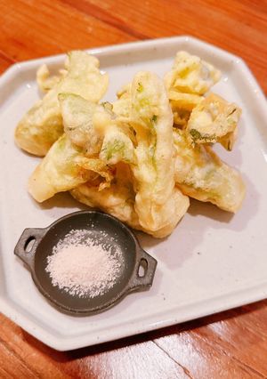 つぼみ菜の米粉天ぷら-レシピのメイン写真