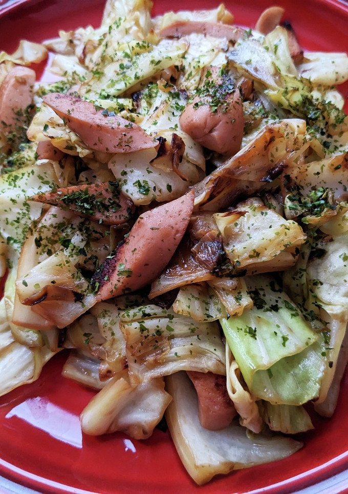 キャベツと魚肉ソーセージのソース炒め-レシピのメイン写真