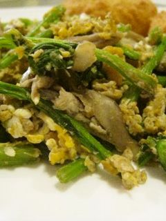 青菜と舞茸の卵とじ-レシピのメイン写真