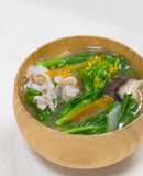 【無添加】菜の花の豚汁 ゆで汁を使って