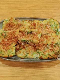 卵焼き器で作る!米粉の豚肉入りねぎ焼き-レシピのメイン写真