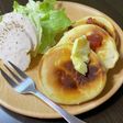 おかずに合うパンみたいな米粉ホットケーキ