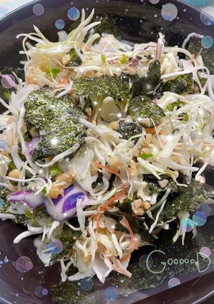 千切りキャベツと納豆の腸活サラダ♡-レシピのメイン写真