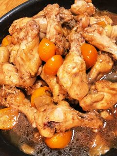 きんかんと鶏手羽肉の甘辛煮-レシピのメイン写真