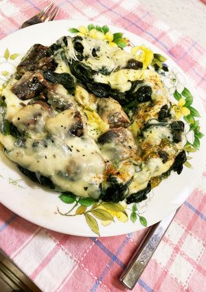 簡単美味しくもちもち♡ ポパイと鰯のピザ-レシピのメイン写真