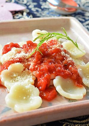 波里の米粉とじゃが芋で花のショートパスタ-レシピのメイン写真