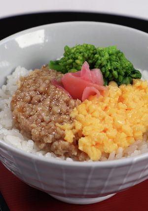 鶏そぼろ三色丼-レシピのメイン写真