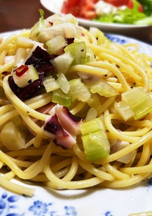 簡単　タコとセロリのパスタ-レシピのメイン写真