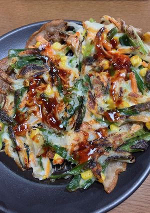 米粉活用ニラチヂミ-レシピのメイン写真