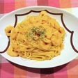 ケチャップでトマトクリームパスタ