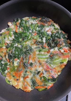ほうれん草とチーズのチヂミ-レシピのメイン写真