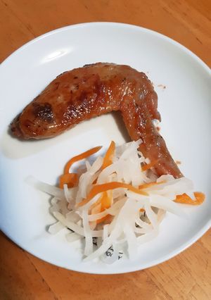鶏手羽のドレッシング漬け焼き-レシピのメイン写真