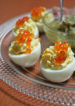 ゆで卵とクリームチーズの前菜-レシピのメイン写真
