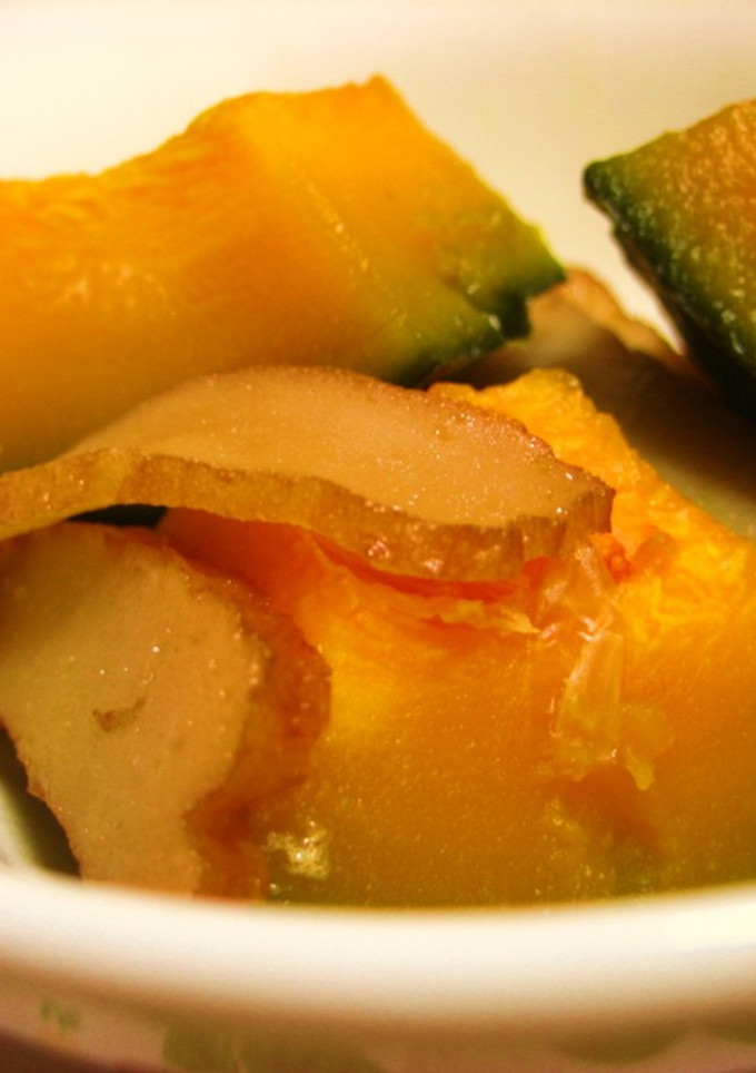かぼちゃとさつま揚げの煮物-レシピのメイン写真