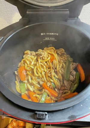 ホットクックで焼きうどん　焼きそば-レシピのメイン写真