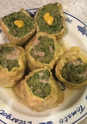油揚げのニラ餃子？しゅうまい？-レシピのメイン写真