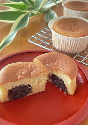 カップシフォンケーキ＊あん餅雑煮風-レシピのメイン写真