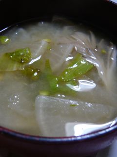 蕗のとうのお味噌汁-レシピのメイン写真