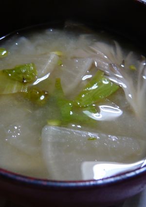 蕗のとうのお味噌汁-レシピのメイン写真