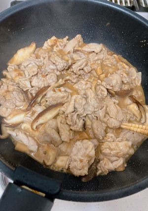 豚こま肉と椎茸の味噌炒め-レシピのメイン写真